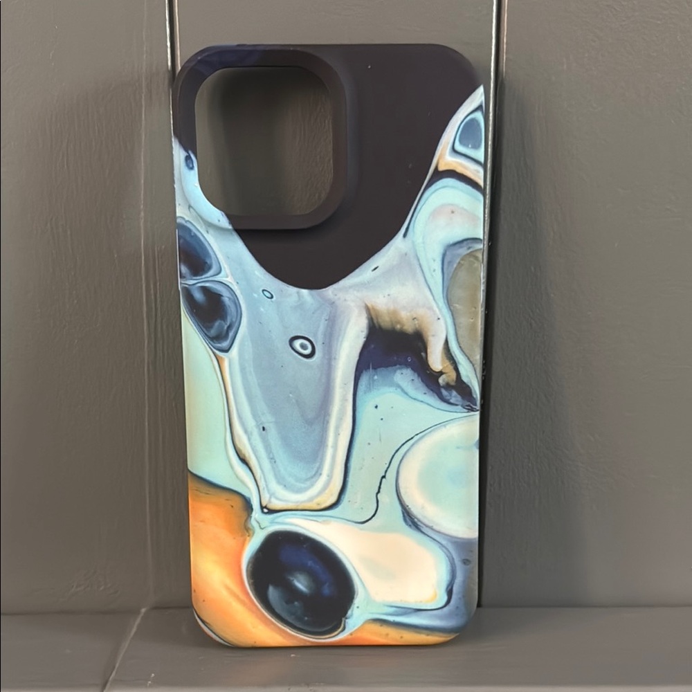 OtterBox Blue and Orange Marble Design Phone Case